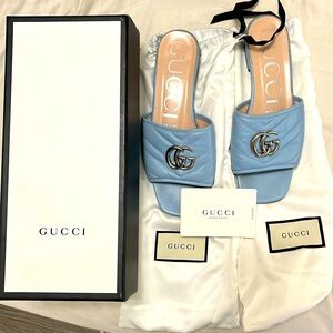 Size 37 1/2 Gucci loafer sandals